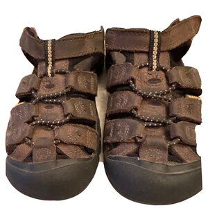 KEEN Toddler Boy Girl 12 Targchee II‎ Active Sport Sandals 1009996 Brown Leather
